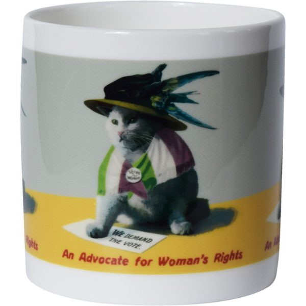 Suffragette Cat Bone China Mug