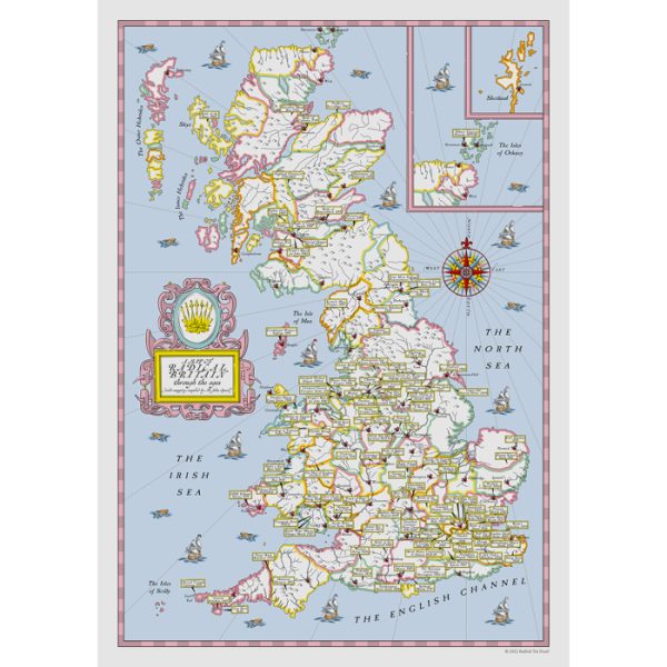 Radical Britain Map Poster